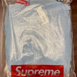 supreme cargo pants lt blue
